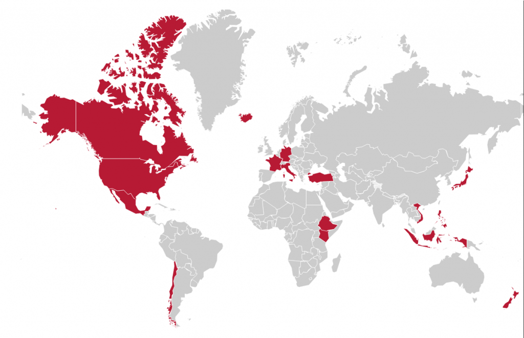 Country wise geothermal energy producers