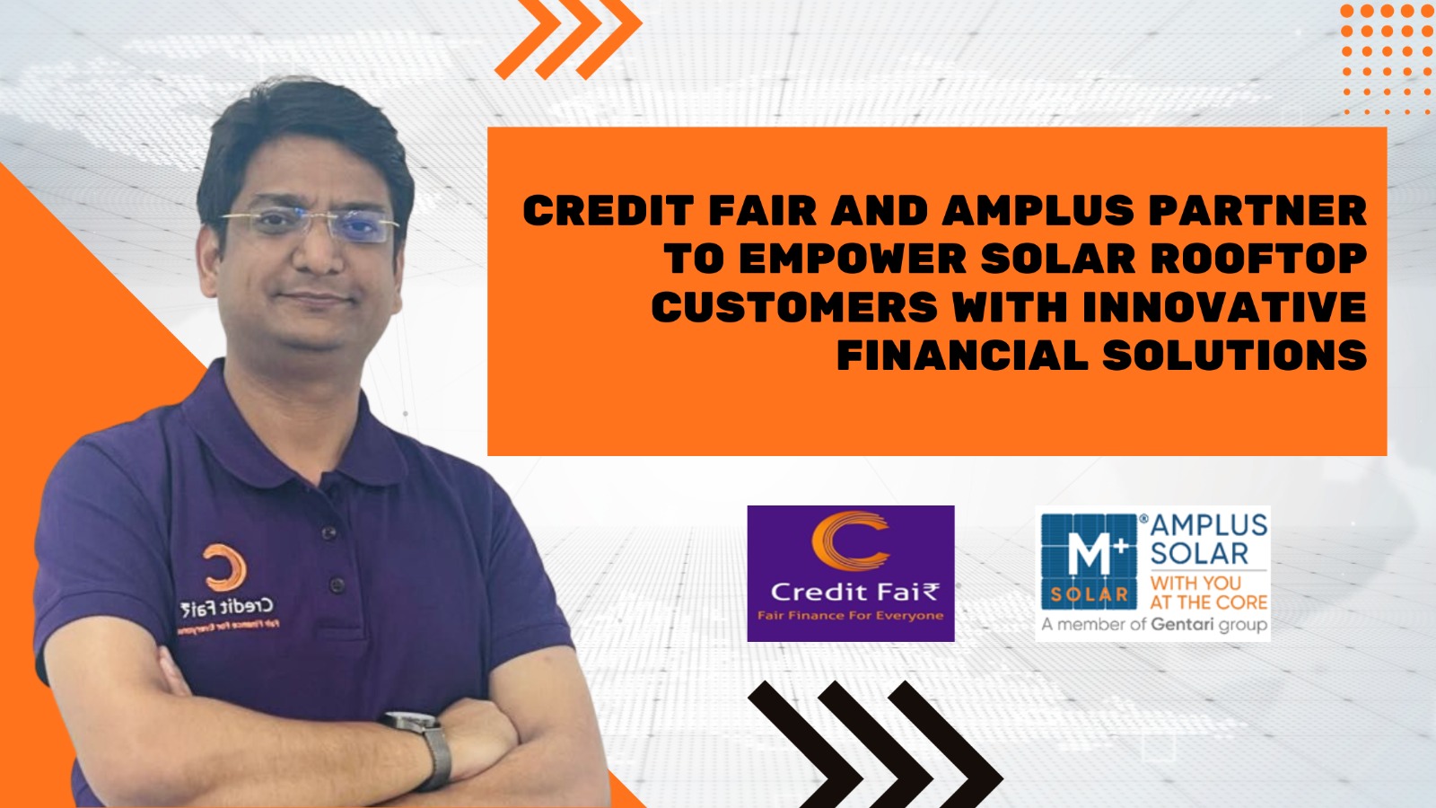 Credit Fair joins hands with Amplus to offer easy financial solutions to solar rooftop customers