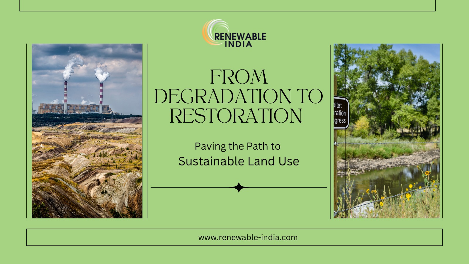 From degradation to restoration: The journey to sustainable land use