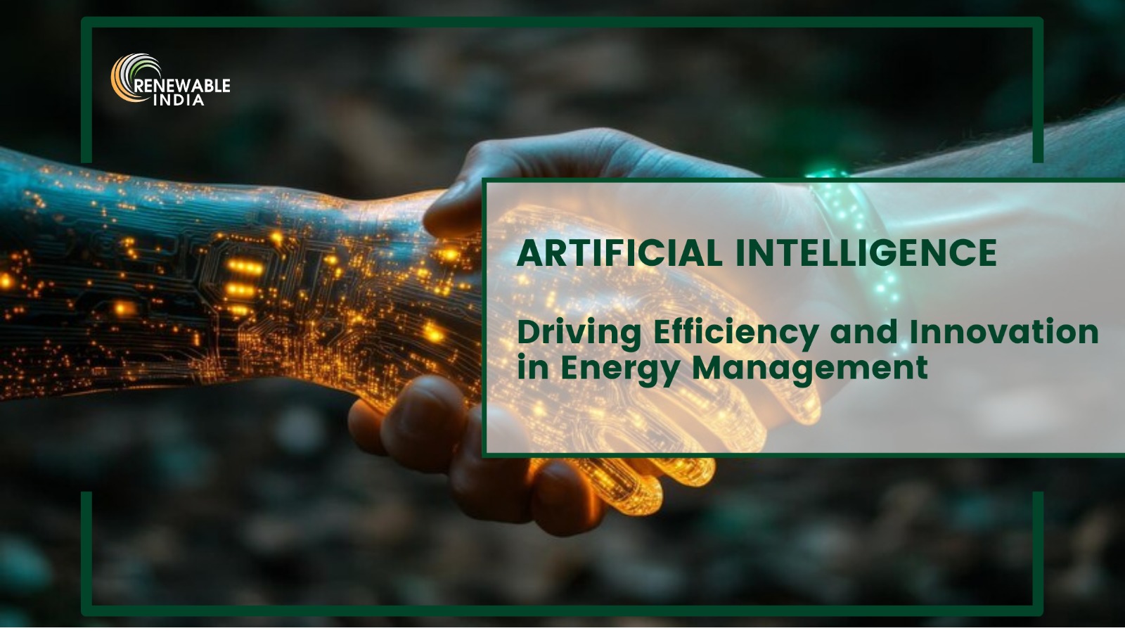 AI IN ENERGY SECTOR – THE GAME CHANGER